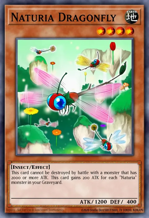 Naturia Dragonfly trading card