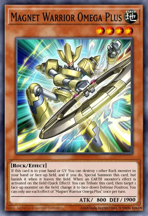 Magnet Warrior Omega Plus trading card