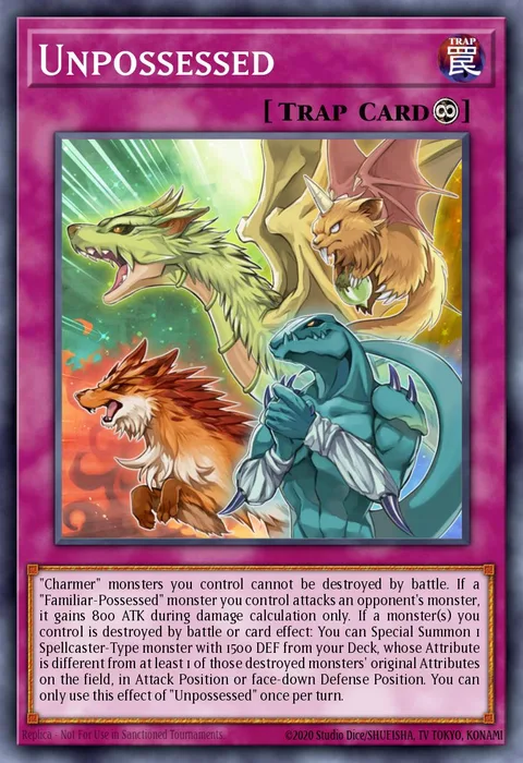 Unpossessed trading card