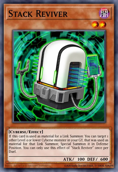 Stack Reviver trading card