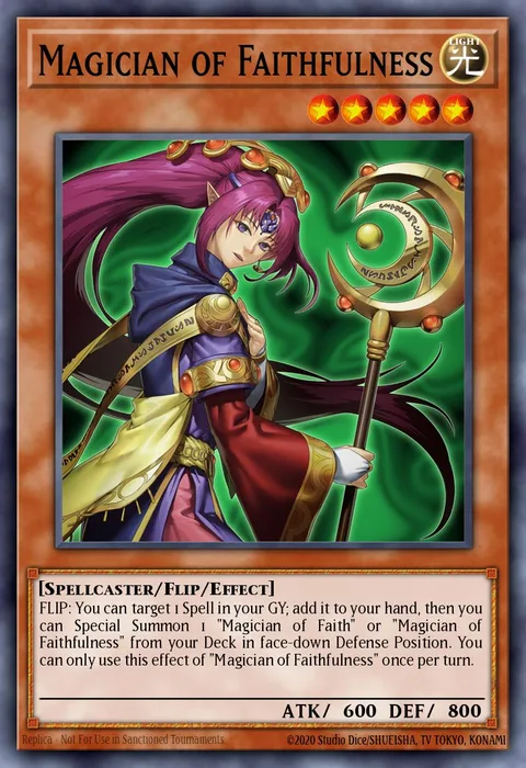 Magician of Faithfulness trading card