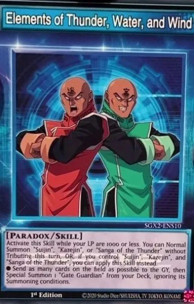 Elements of Thunder, Water, and Wind trading card