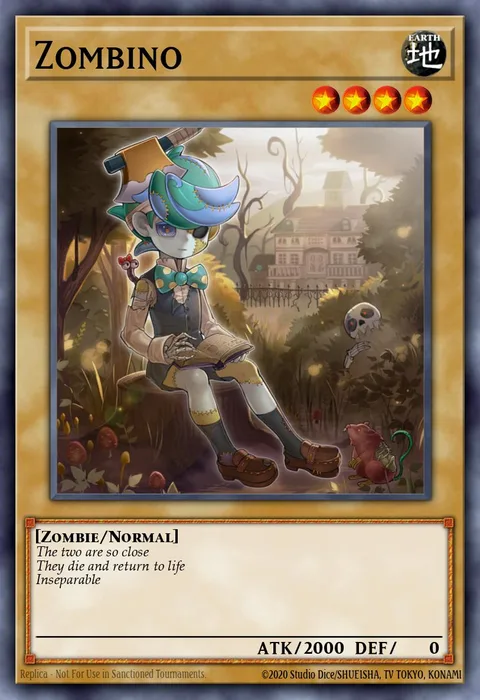 Zombino trading card