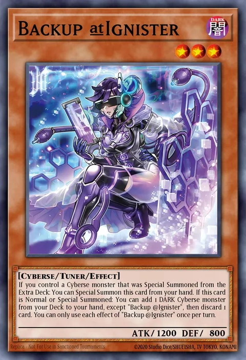 Backup @Ignister trading card