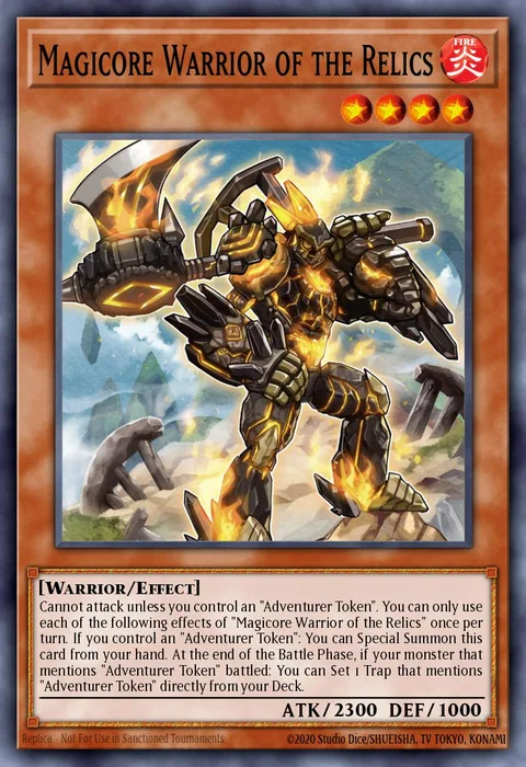 Magicore Warrior of the Relics trading card