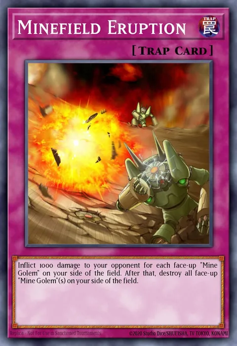 Minefield Eruption trading card