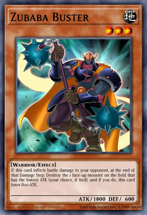 Zubaba Buster trading card