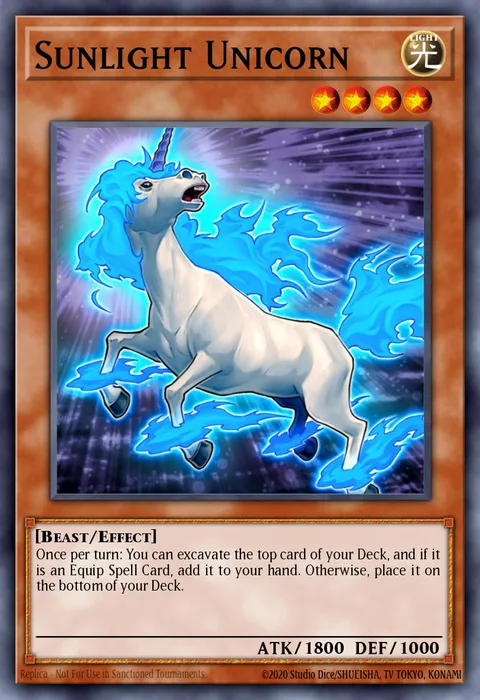 Sunlight Unicorn trading card