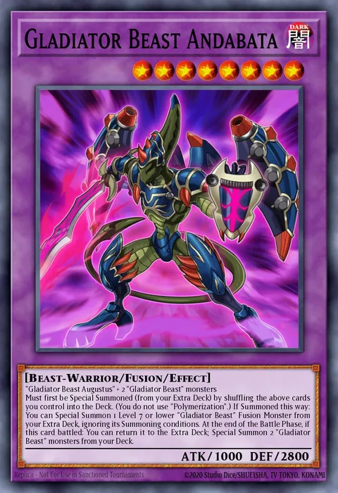 Gladiator Beast Andabata trading card