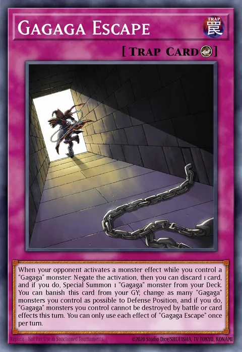 Gagaga Escape trading card