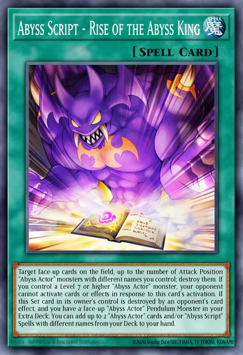 Abyss Script - Rise of the Abyss King trading card