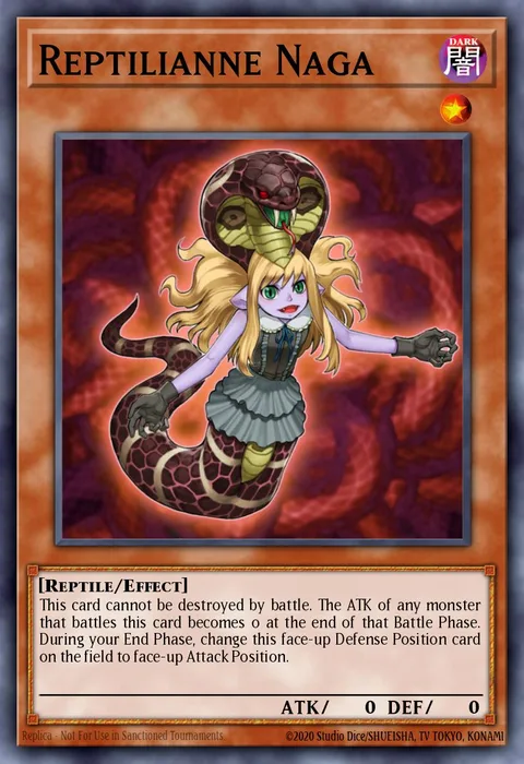 Reptilianne Naga trading card