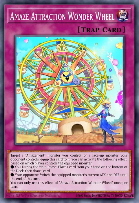 Amaze Attraction Wonder Wheel trading card