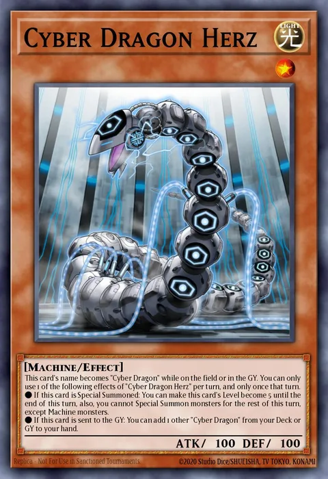 Cyber Dragon Herz trading card