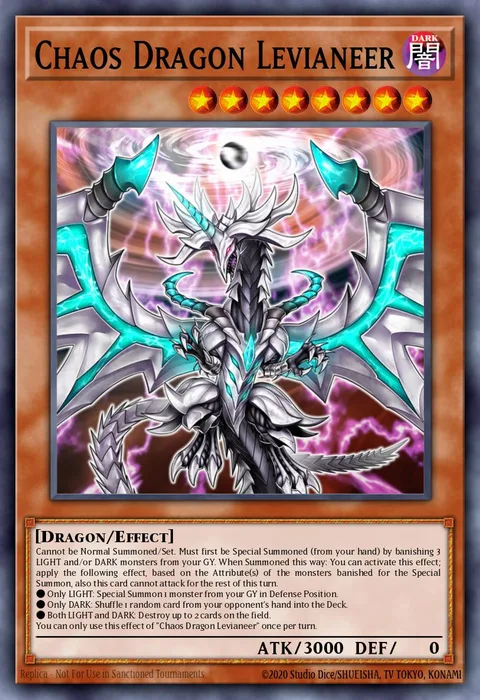 Chaos Dragon Levianeer trading card