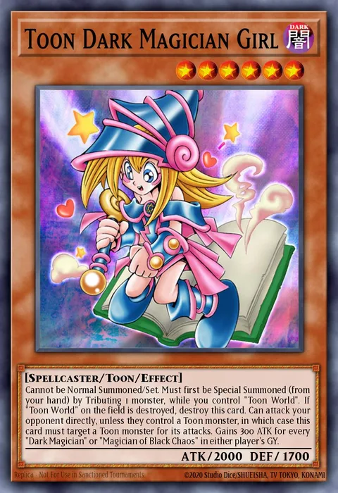 Toon Dark Magician Girl trading card
