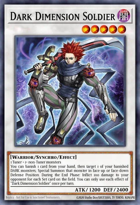 Dark Dimension Soldier trading card