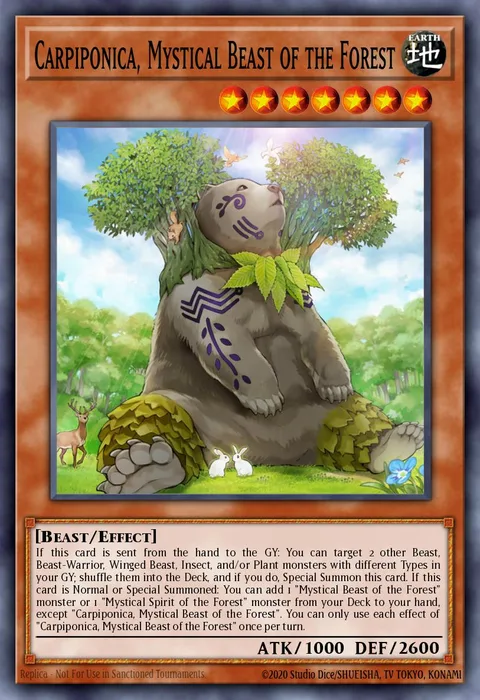 Carpiponica, Mystical Beast of the Forest trading card