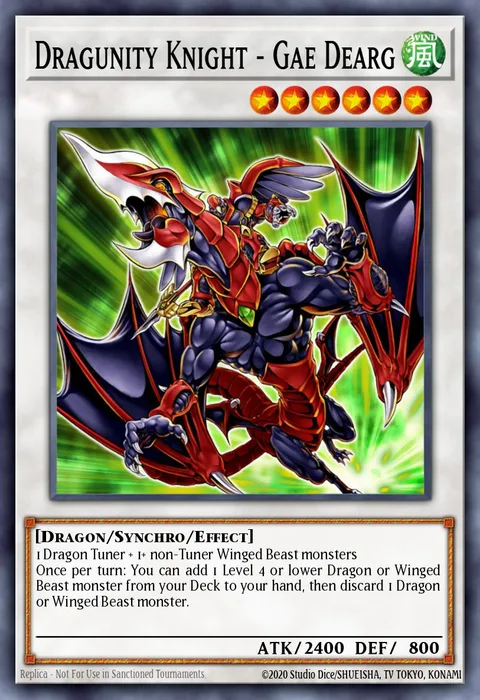 Dragunity Knight - Gae Dearg trading card