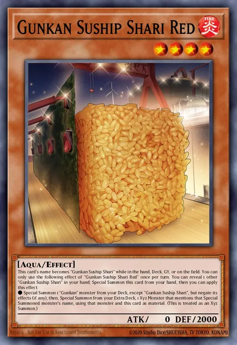 Gunkan Suship Shari Red trading card