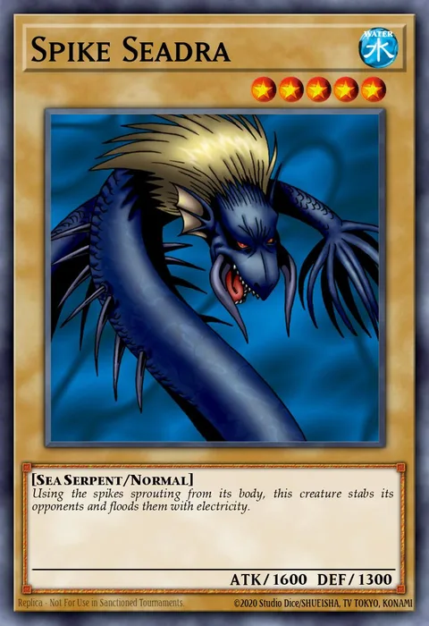 Spike Seadra trading card