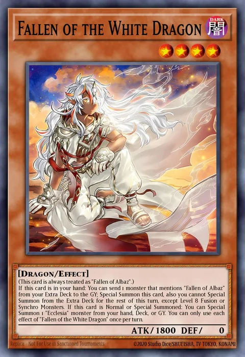 Fallen of the White Dragon trading card