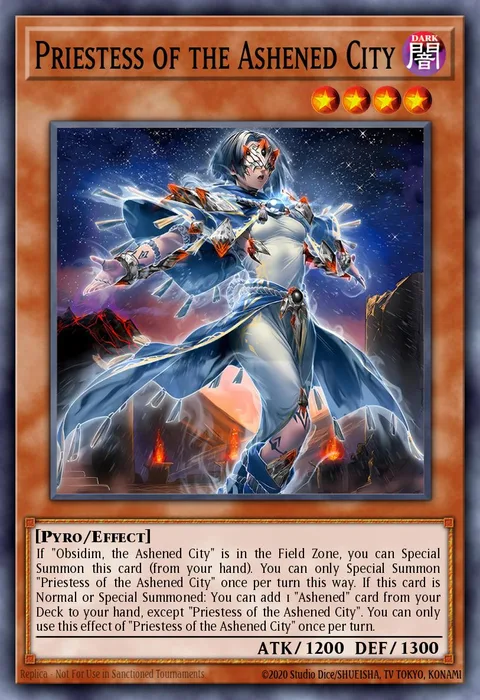 Priestess of the Ashened City trading card