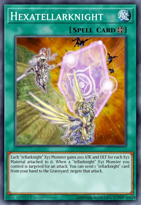 Hexatellarknight trading card