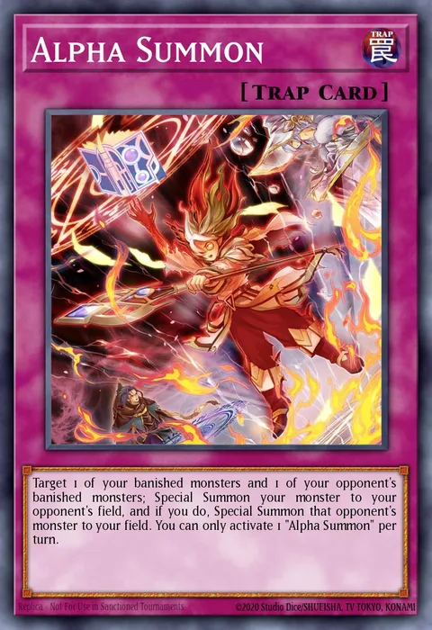 Alpha Summon trading card