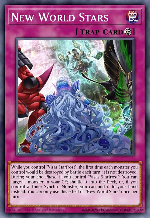 New World Stars trading card