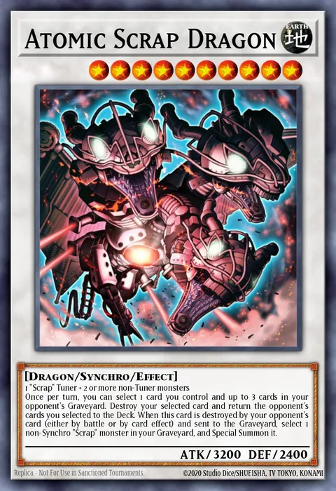 Atomic Scrap Dragon trading card