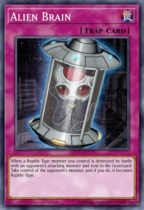 Alien Brain trading card