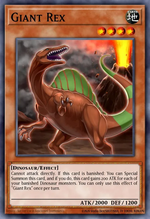 Giant Rex trading card