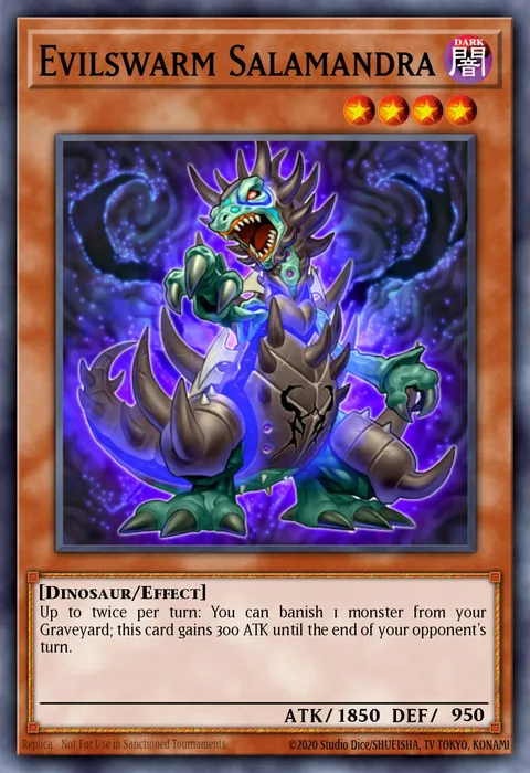 Evilswarm Salamandra trading card