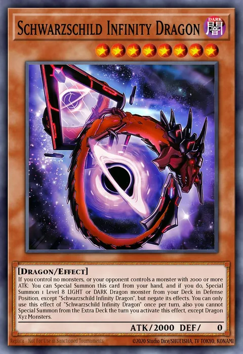 Schwarzschild Infinity Dragon trading card