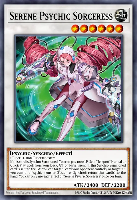 Serene Psychic Sorceress trading card