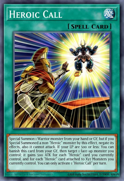 Heroic Call trading card
