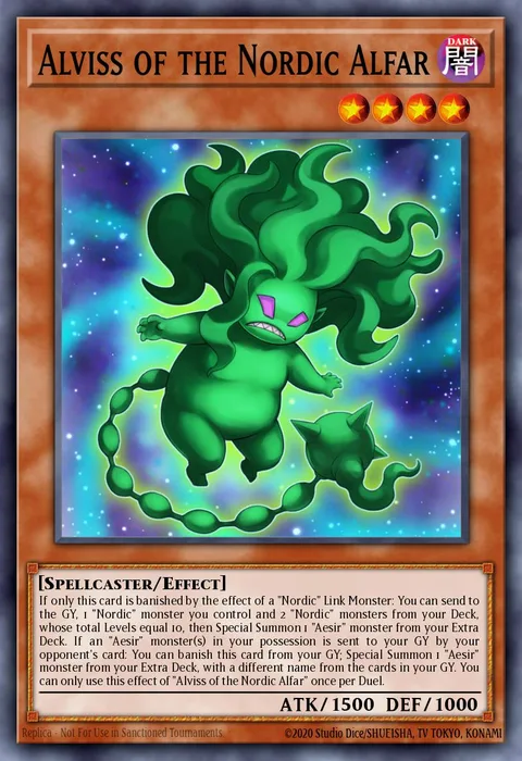 Alviss of the Nordic Alfar trading card