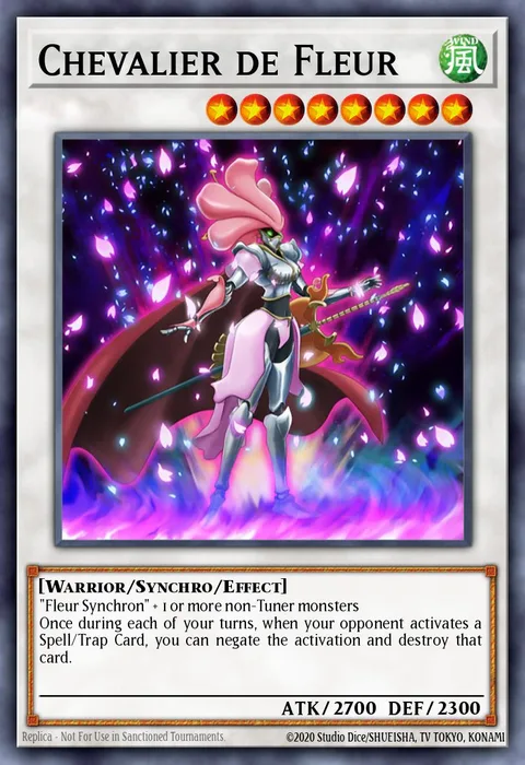 Chevalier de Fleur trading card
