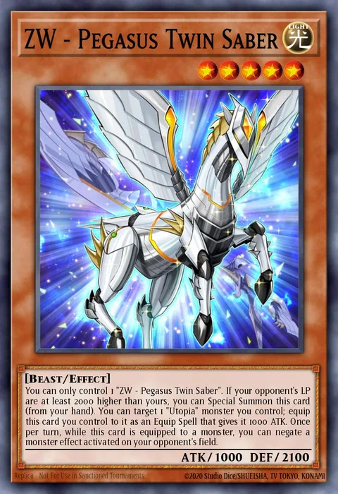 ZW - Pegasus Twin Saber trading card