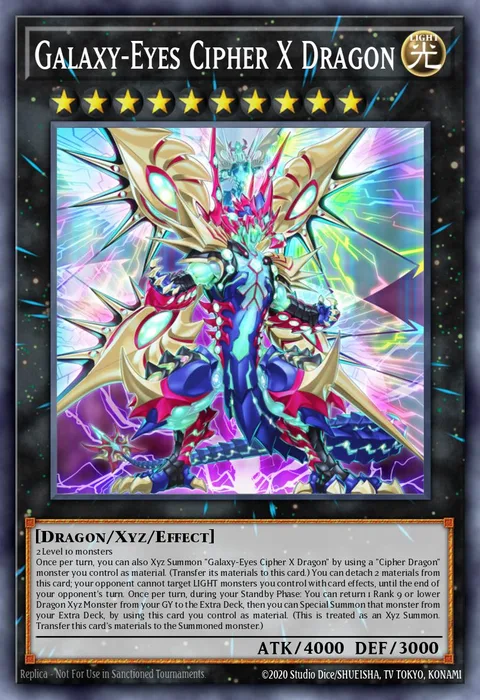 Galaxy-Eyes Cipher X Dragon trading card