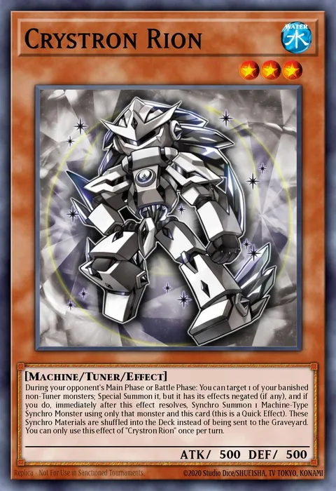 Crystron Rion trading card