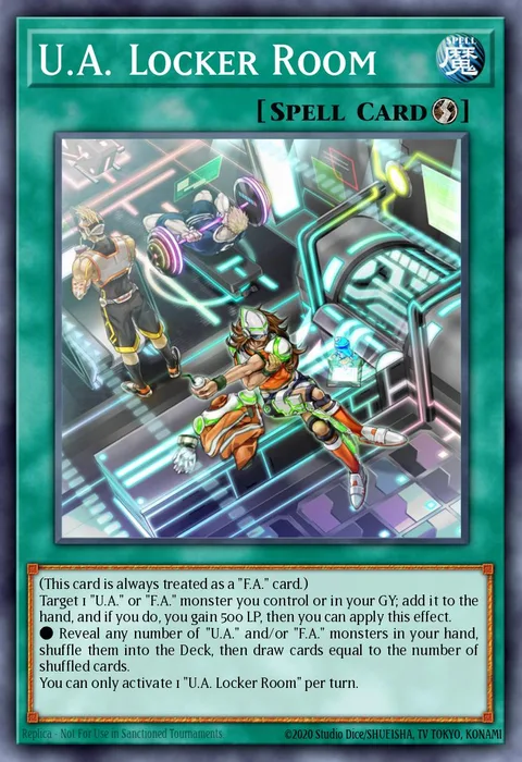 U.A. Locker Room trading card