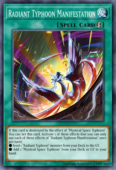 Radiant Typhoon Manifestation trading card