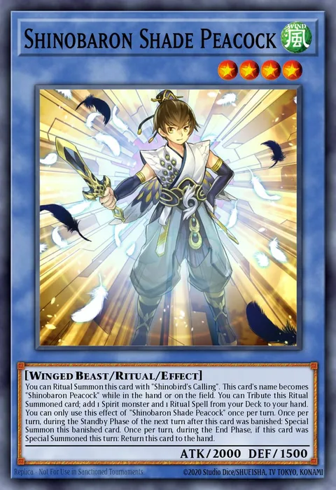 Shinobaron Shade Peacock trading card