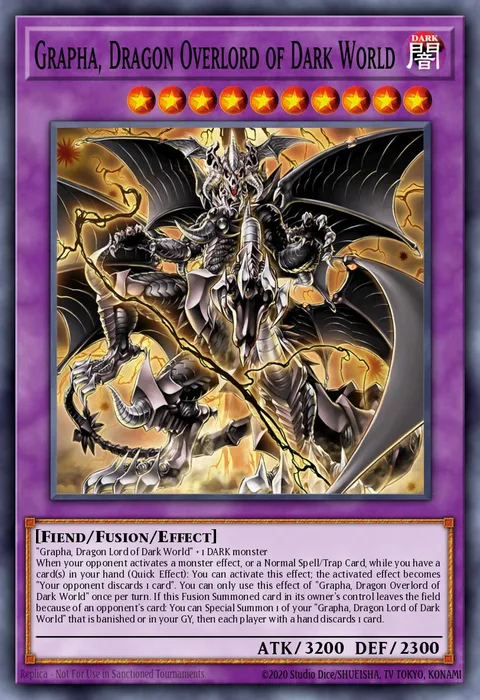 Grapha, Dragon Overlord of Dark World trading card
