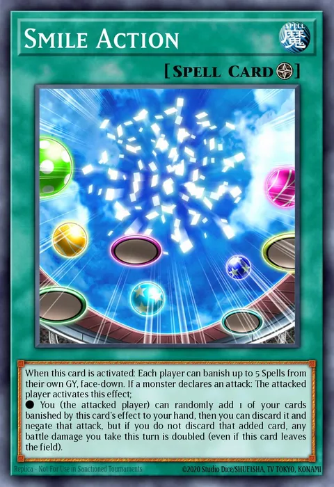 Smile Action trading card