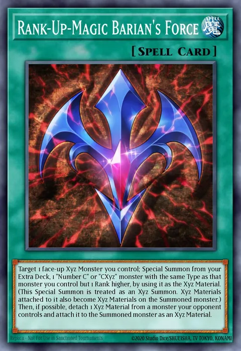 Rank-Up-Magic Barian's Force trading card