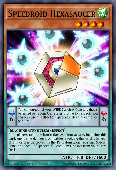 Speedroid Hexasaucer trading card