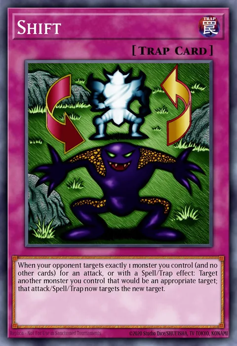 Shift trading card